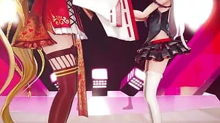 Mmd R-18 Anime Girls Sexy Dancing Clip 253