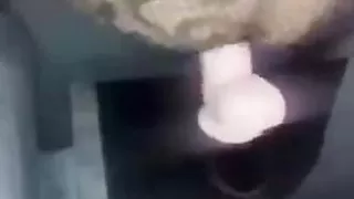 Nepali wife masturbating with dildo for husband.