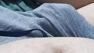 Naughty step mom pulled out step son dick and handjob him hard