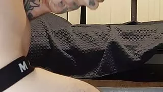 Tattooed Stud Solo Assfuck