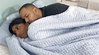 It's raining and it's very cold, stepbrother hug me and give me a lot of warmth