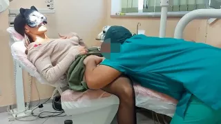 Italienne en trio chez son dentiste