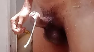 Masturbation in the bathroom