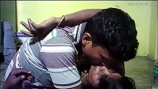 Indian village house wife and Housband hot sexy kissing ass