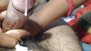 Step sis blowjob and Shaking cock and Cum Showing Cum in Mouth Cumshot sperm Stepsister ko main ne blowjob and  karna sikhaya