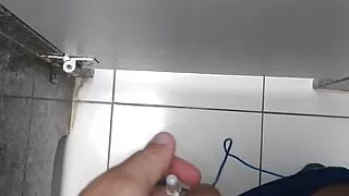 Weird method of probing the glans and butt at the same time.