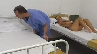 Tempting dark-haired whore fucked in the hospital