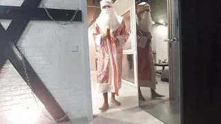 Russian Santa punished his Snow Maiden by fucking her in anal