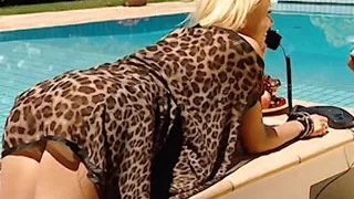 Hot Strip Tease by the Pool - Soft