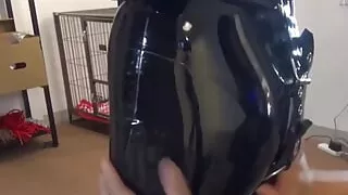 Breath Control of Female Pet in Cage