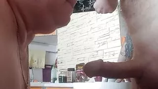 son-in-law fills my mouth with cum after blowjob