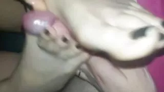 Superb Toejob Until Cum