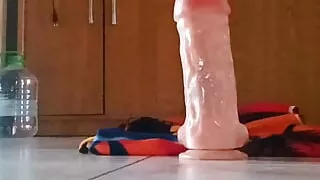 Sex with Dildo The Great White with Ejaculation