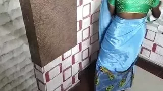 Tamil lady saree drop chudidar wear