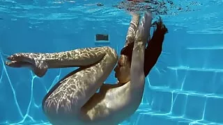 Shy tight perfect babe swimming gymnastics