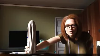 MILF Breeder 05 - Futa with GIANT Dick Fucks Mouth Of Horny MILF Hot and Hungry For Thick Cum