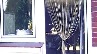 Pretty German doll fucked in the music studio by a horny couple