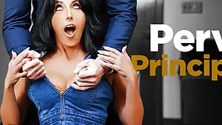 Desperate Teacher Abi James Tries To Make A Raw Deal With The Perv Principal