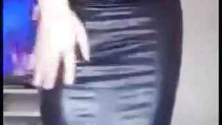 Leather dress crossdresser