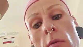 Crazy whore in action