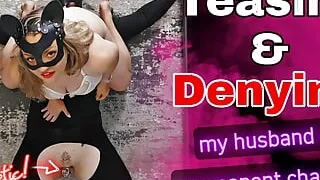 Training Zero Femdom Chastity Tease and Denial Bondage BDSM Orgasm Cum Real Homemade Facesitting Female Domination Milf Stepmom