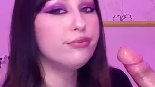 Big dick throat training without gagging