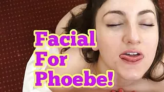 Facial for Phoebe Parker Big Tits Girl Next Door