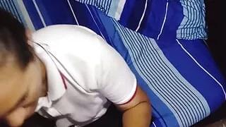 Student Rides Dick So That His Stepfather Doesn't Tell Him Anyone Who Didn't Attend Classes.