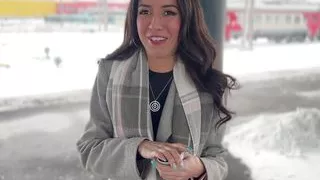 Public agent - Offered a girl from the station to undergo a casting right on a public train