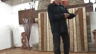 Gorgeous young brunette gets analized and corrected