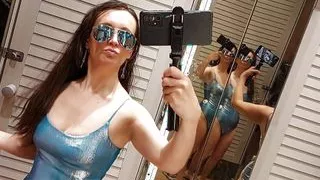 Hot Milf fitting room Sexy dress