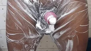 Indian boy Masturbation while bathing