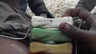 Hand job with orgasom