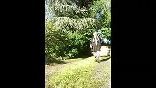 Dressed with a little leopard skirt for a night out