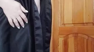 I went to my son-in-law's room and he filled my panties with cum