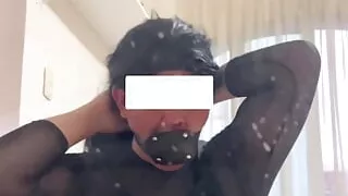 Testing my new dildo gag