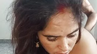 Indian bhabi sucking and fucking very hardly with our husband in bed room and like this video ????