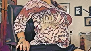 MILF Eva Addams huge boobs COMIC in office