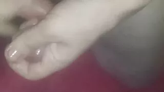 I play affectionately without jerking off, but gently massage the head.