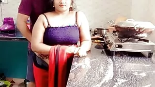 Fucking Desi Step Mom in Kitchen while Cooking