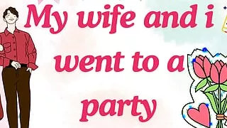 My wife and I went to a party story ????