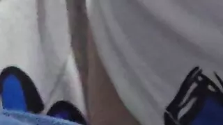 Step mom make her nails from her foot in step son room