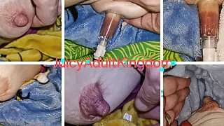 My husband plays with my breast and nipple. He is always up for some kinky fun