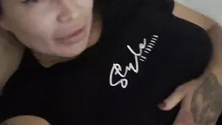 Unfaithful slutty wife loves fucking dildos instead of her husband!