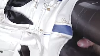 Blue Archive Kirifuji Nagisa Cosplay tights fetish femdom video.