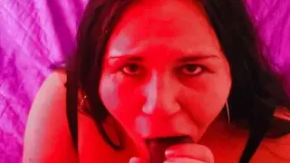 Latina Hotwife BBW Sucks BBC Cock for Cuckold Husband BLOWJOB