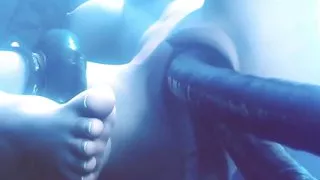 Alien Cocks Fuck Tifa and Cum Inside Her