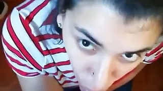 Quickie! POV Clothed Blowjob, Cumplay & Swallow!