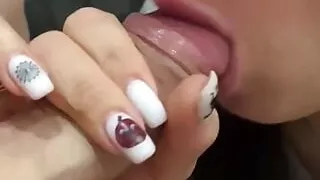 Her Mouth Likes to Take Sperm