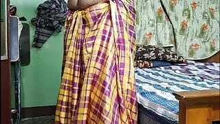 Tamil saree housewife romance with ex boy friend